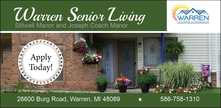 Warren Senior Living - Stillwell Manor and Joseph Coach Manor. 26600 Burg Road, Warren, MI 48089. 586-758-1310