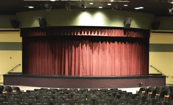 Auditorium seats and stage