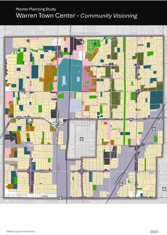 Master Planning Study Warren Town Center - Community Visioning block map