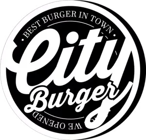 City Burger Logo says Best Burger in Town 