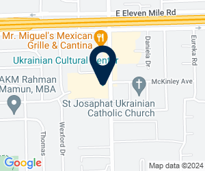 Directions to Ukrainian Cultural Center, Ryan Road, Warren, MI, USA